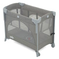 Reiseseng og bedside crib Kubbie Sleep 0-15 kg med madrass forfra