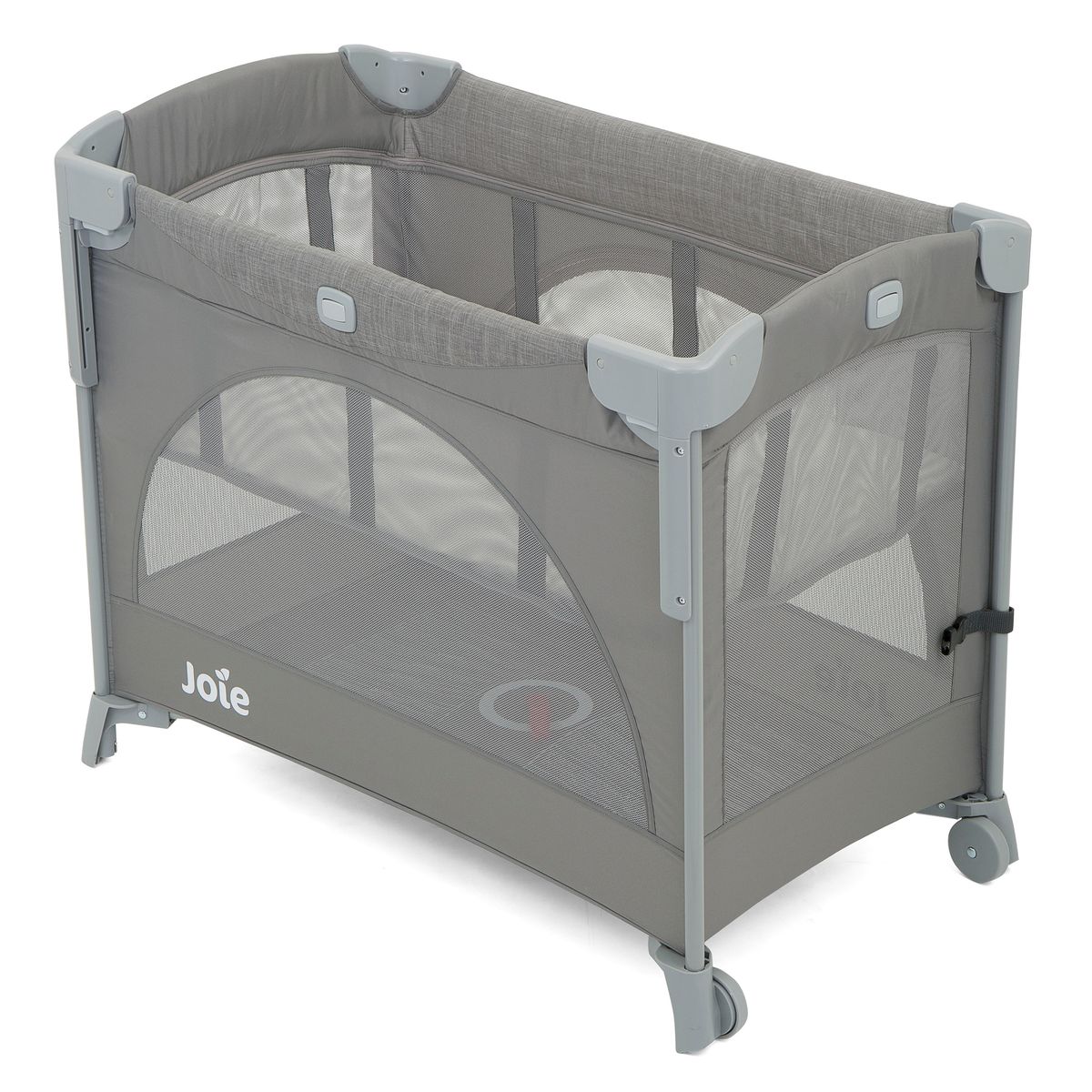 Reiseseng og bedside crib Kubbie Sleep 0-15 kg med madrass forfra