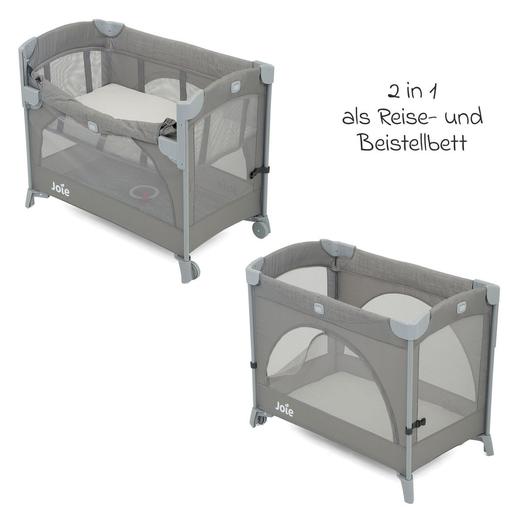 Detalj av hjul på Reiseseng og bedside crib Kubbie Sleep 0-15 kg med madrass