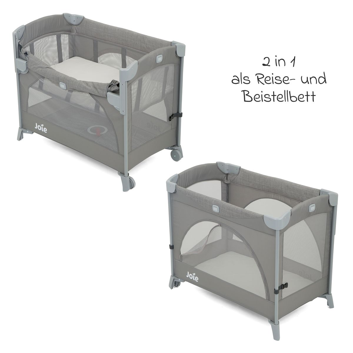 Detalj av hjul på Reiseseng og bedside crib Kubbie Sleep 0-15 kg med madrass
