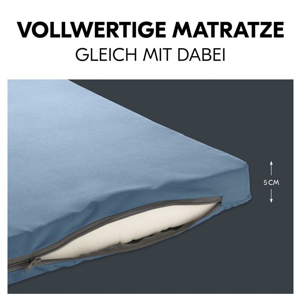 Montert Reiseseng og lekegrind Sleep N Play SQ 87x87 cm med madrass Hauck