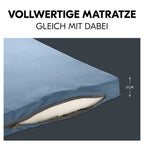 Montert Reiseseng og lekegrind Sleep N Play SQ 87x87 cm med madrass Hauck
