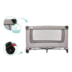 Reiseseng med komfortmadrass 125x65x79 cm Fillikid i transportveske