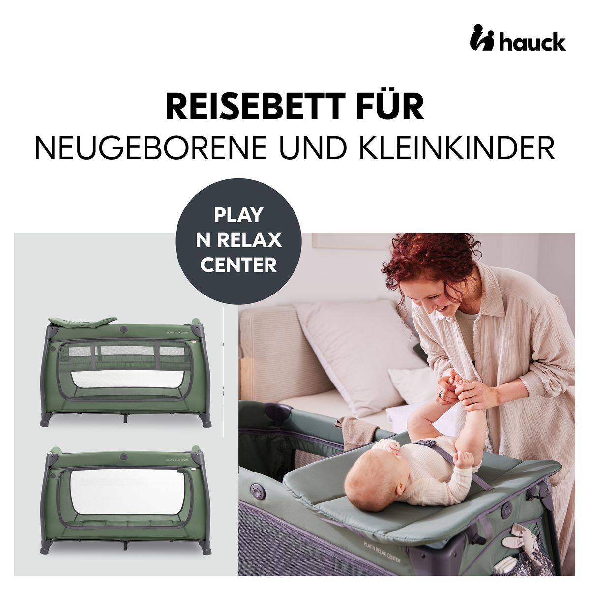 Reiseseng Play N Relax Center med stellematte bakside