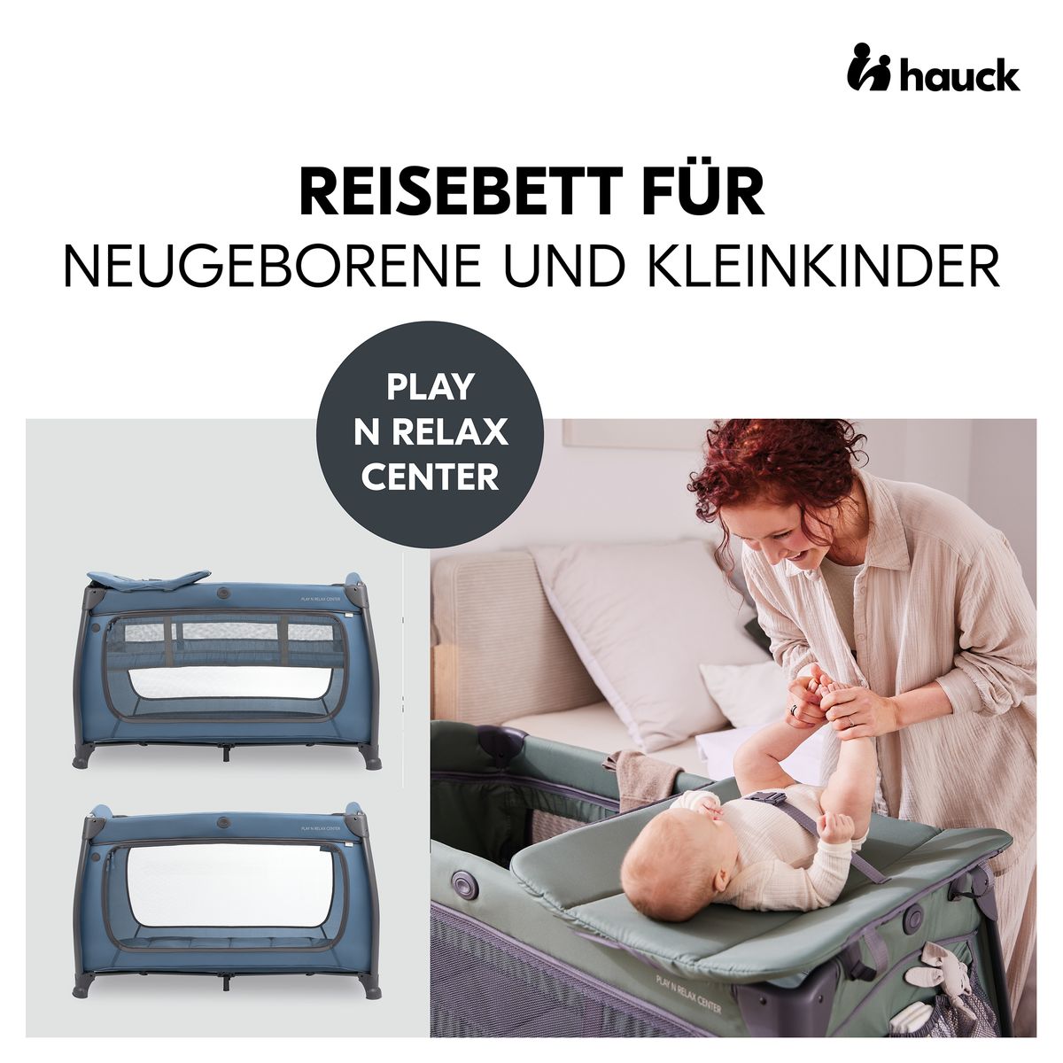 Reiseseng Play N Relax Center med stellematte bakside