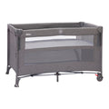 Reiseseng Porto 120 x 60 cm med hjul og madrass forfra