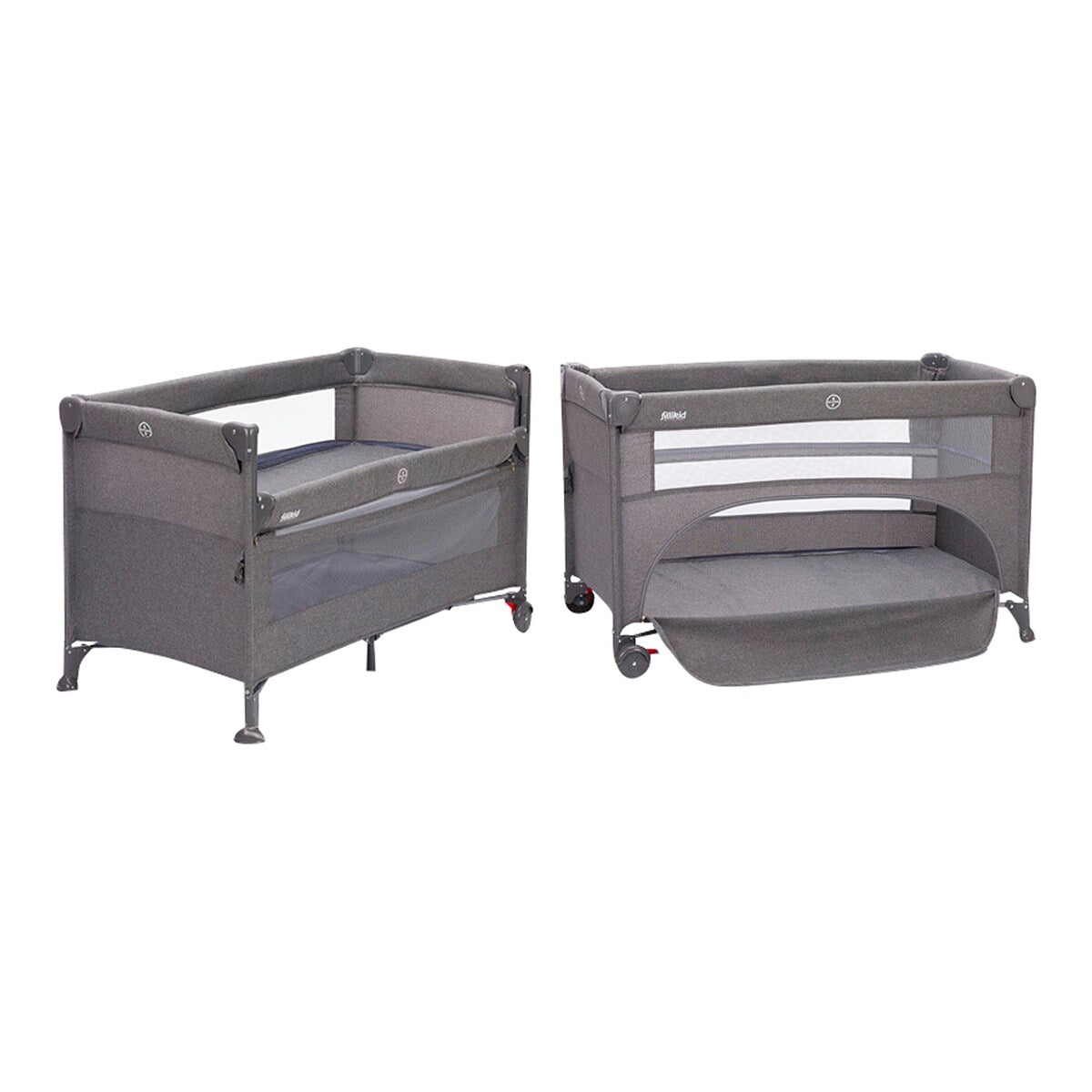 Reiseseng Porto 120 x 60 cm med hjul og madrass i transportpose