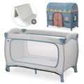 Reiseseng-sett Sleep N Play Go Plus med madrass og leketelt forfra