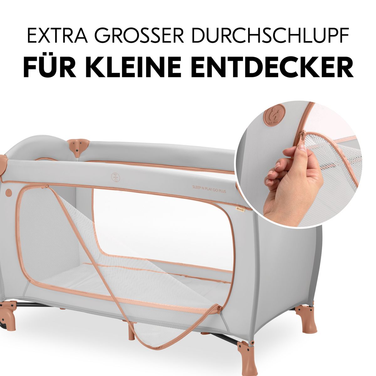 Bæreveske til Reiseseng Sleep N Play Go Plus med hjul Dusty Cork