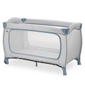 Reiseseng Sleep N Play Go Plus med hjul og sideinngang forfra