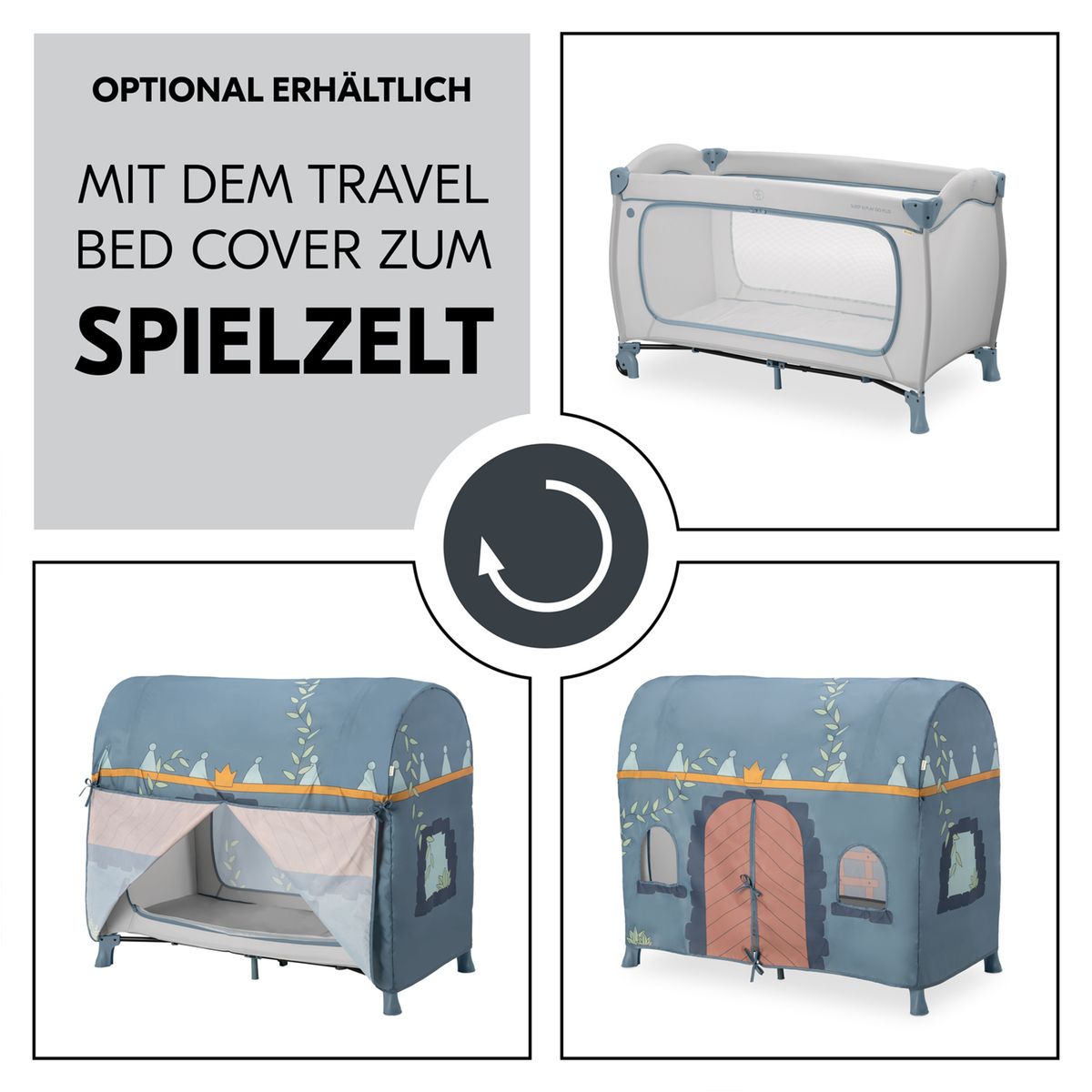 Transportveske til Reiseseng Sleep N Play Go Plus med hjul og sideinngang
