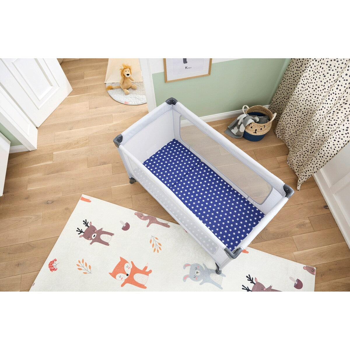 Reisesengmadrass 120x60 cm sammenleggbar med oppbevaringspose - babycab