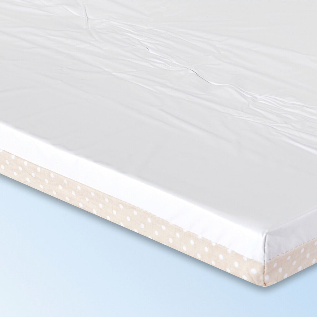 Detalj av Reisesengmadrass 3-i-1 rullbar 120x60 cm bomull/PVC materiale
