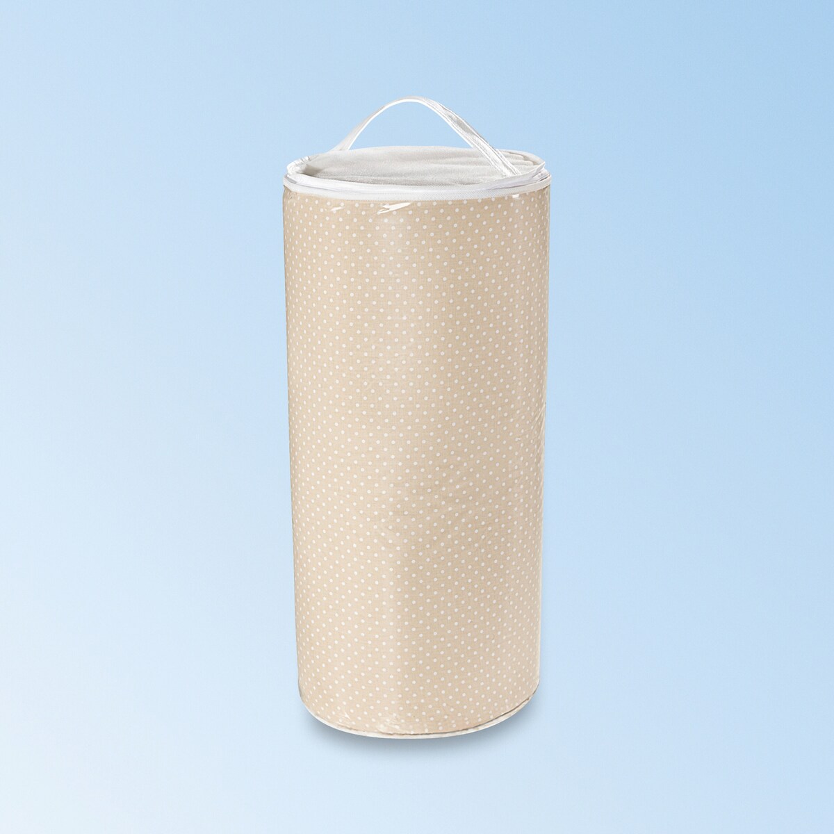 Nærbilde av rullefunksjon på Reisesengmadrass 3-i-1 rullbar 120x60 cm bomull/PVC