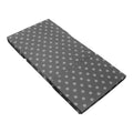 Reisesengmadrass 60x120 cm sammenleggbar babycab forfra med polkadrikkmønster