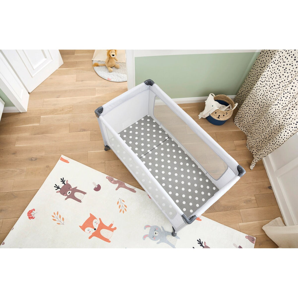 Reisesengmadrass 60x120 cm sammenleggbar babycab med avtakbart trekk på vask