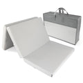 Reisesengmadrass sammenleggbar 60 x 120 cm, grå - LaLoona for reiseseng