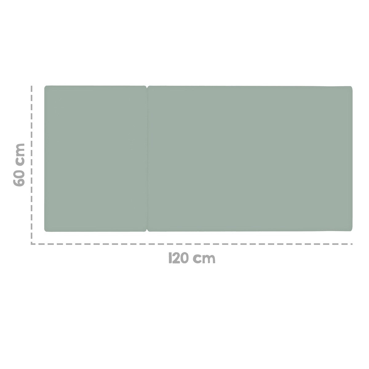 Reisesengmadrass Style Frosty Green 120x60 cm pakket i transportbag