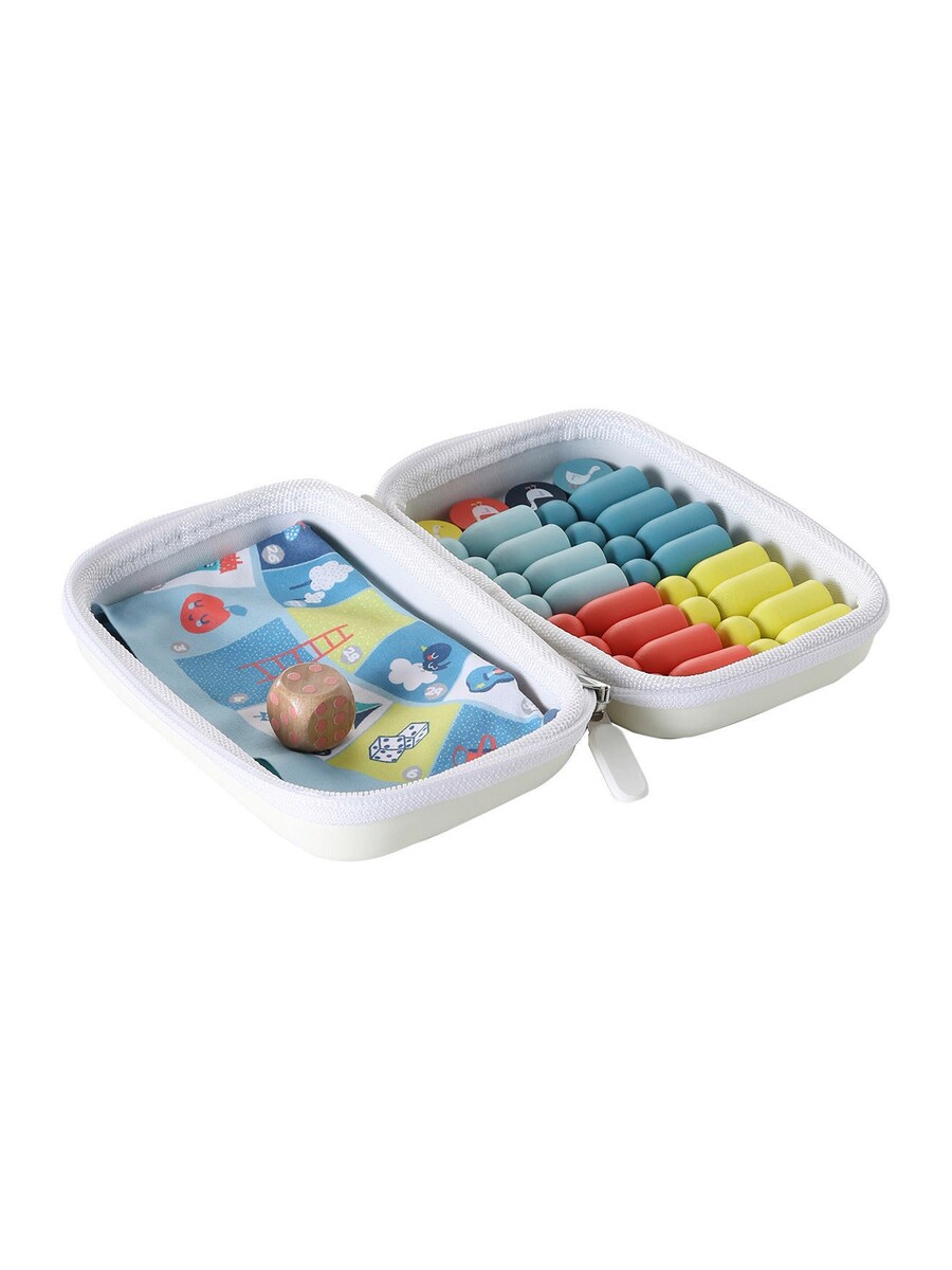 Reisespill ludo og gåsespill i FSC®-sertifisert tre forfra