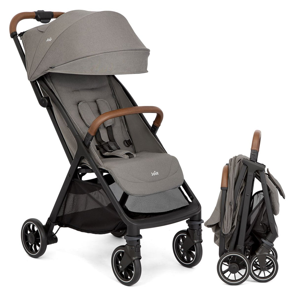 Reisetrille Pact Pro 6,3 kg med liggeposisjon Pebble forfra