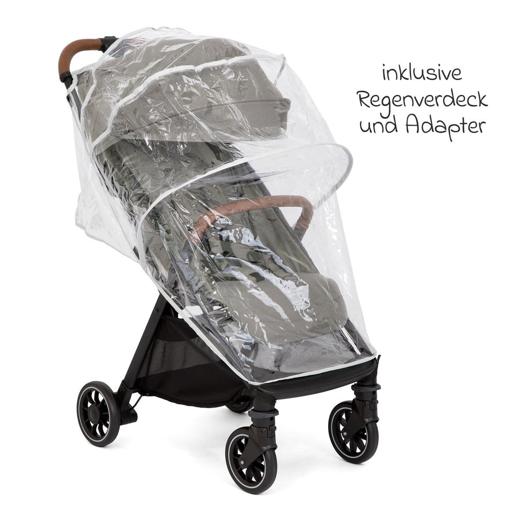 Reisetrille Pact Pro 6,3 kg med liggeposisjon Pebble detalj av hjul