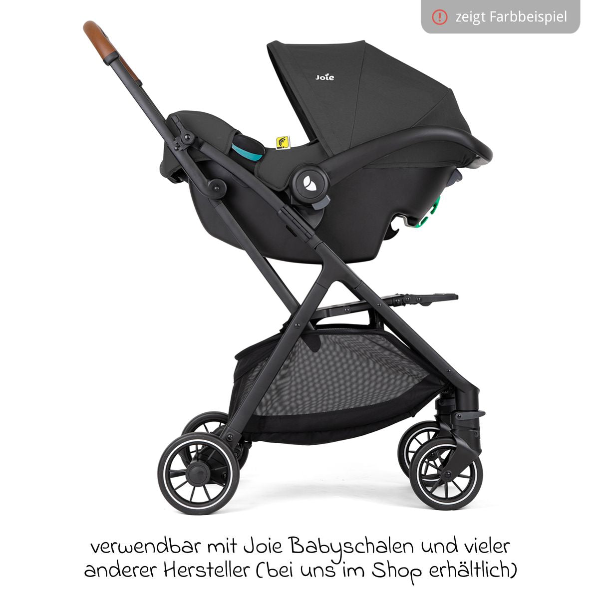 Reisetrille Pact Pro 6,3 kg med liggeposisjon Oak med kalesje