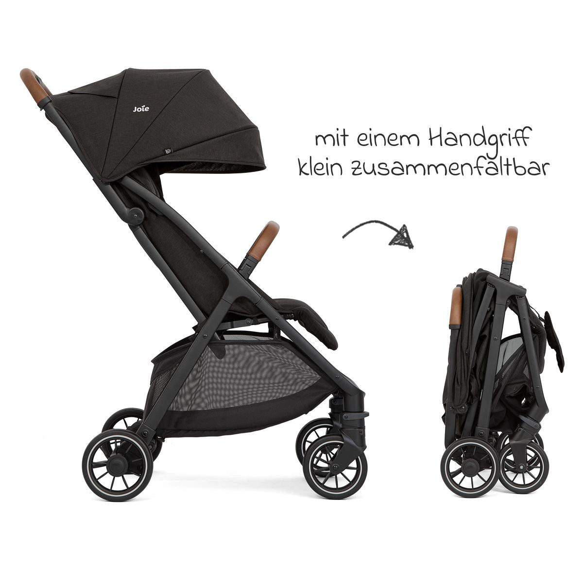 Reisetrille Pact Pro med ventilert ryggstøtte detalj