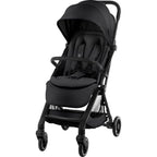 Reisevogn Flylite med enhåndssammenlegging Carbon Black forfra