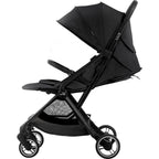 Reisevogn Flylite med enhåndssammenlegging Carbon Black bakside
