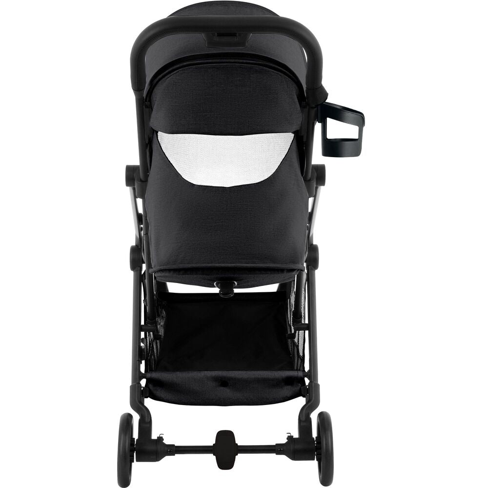 Reisevogn Flylite med enhåndssammenlegging Carbon Black justerbar rygg