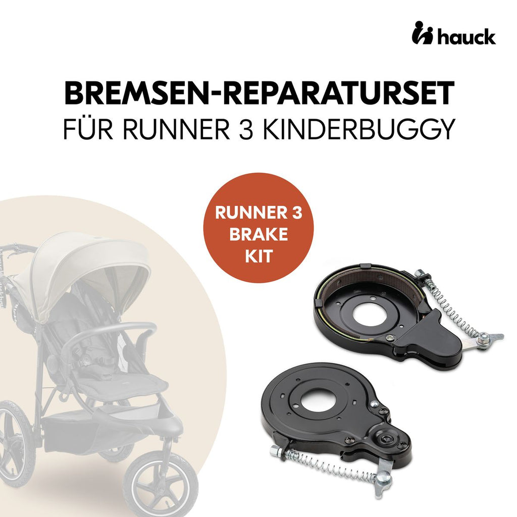 Reparasjonssett for bremser til barnevogn Runner 3, svart bakside