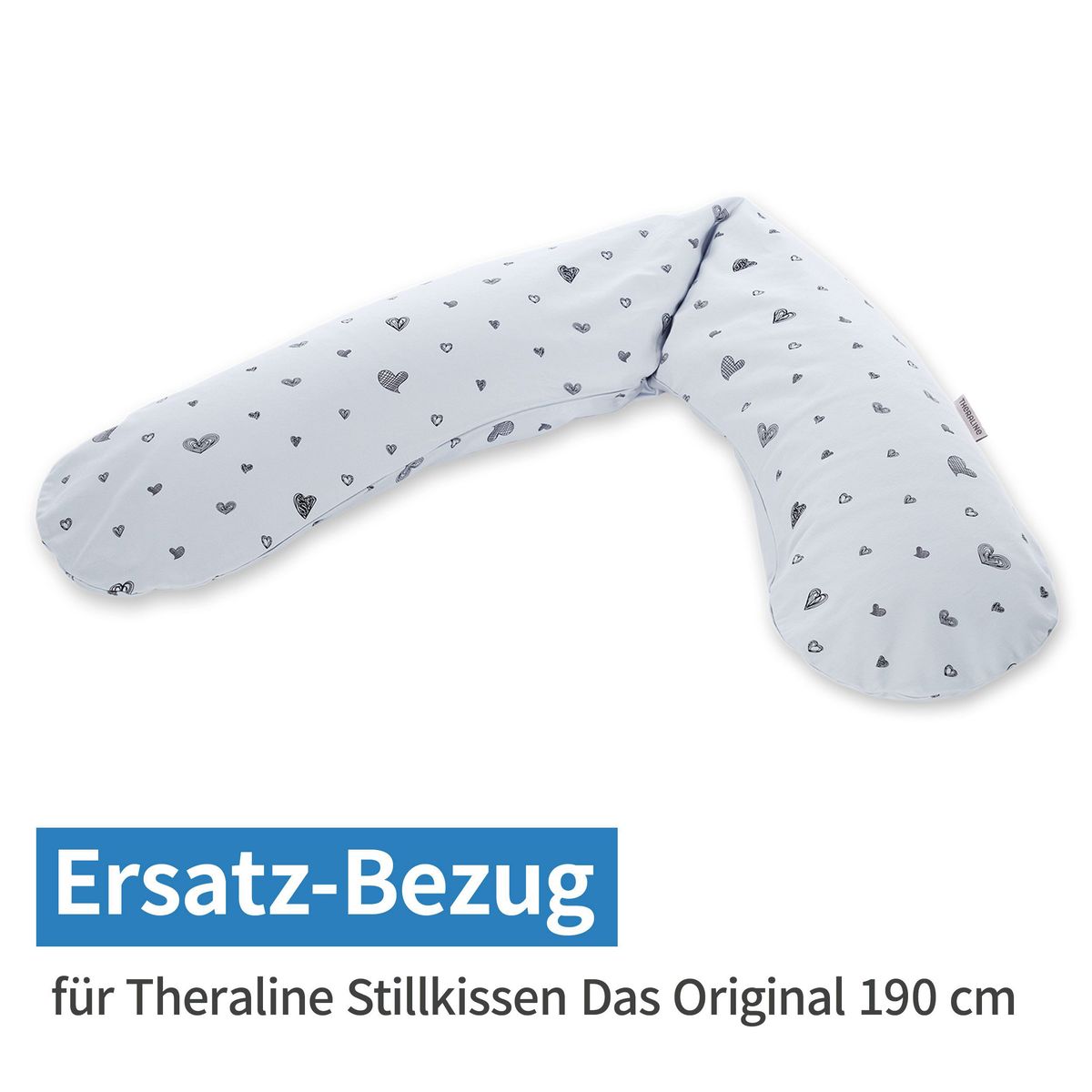 Reservetrekk til ammepute 190 cm Sweetheart bomull fra Theraline