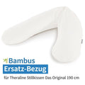 Reservetrekk til ammepute Das Original bambus 190 cm, skyhvit forfra