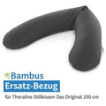 Reservetrekk til ammepute Das Original bambus 190 cm i antrasittmelert farge