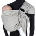 Ringsling DidySling 3,5-20 kg økologisk bomull sølv forfra