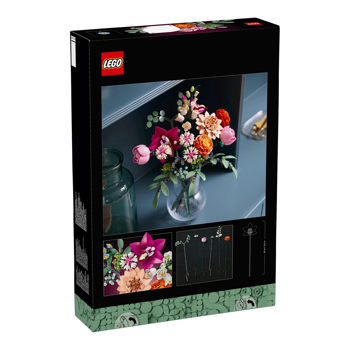 Nærbilde av roser i Rosa blomsterbukett 10342