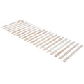 Rullbar lamellbunn 90 x 200 cm i naturtre fra roba forfra