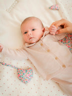 Foldet rund aktivitetsteppe for baby, musselin bomull