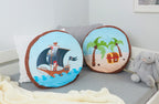 Rundputesett "Pirat Luan" 2 stk Ø40 cm polyester bakside