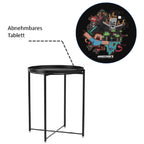 Montert rundt sidebord med avtagbart brett Minecraft-design