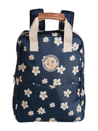 Ryggsekk for jenter med blomstermotiv 35x27 cm bakside