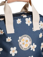 Montert Ryggsekk for jenter med blomstermotiv 35x27 cm på rygg