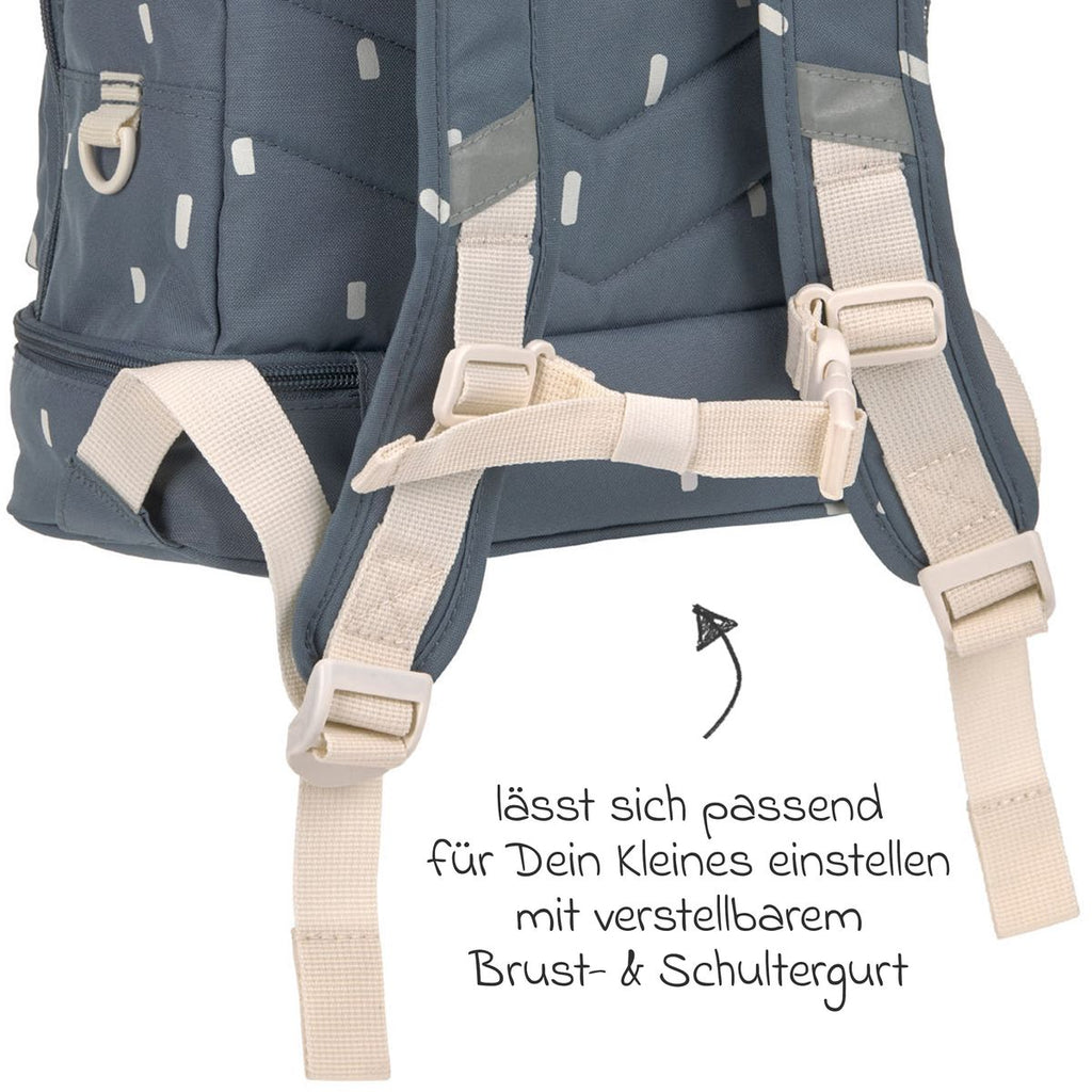 Ryggsekk Mini Backpack - Happy Prints Midnight Blue - Lässig bakside