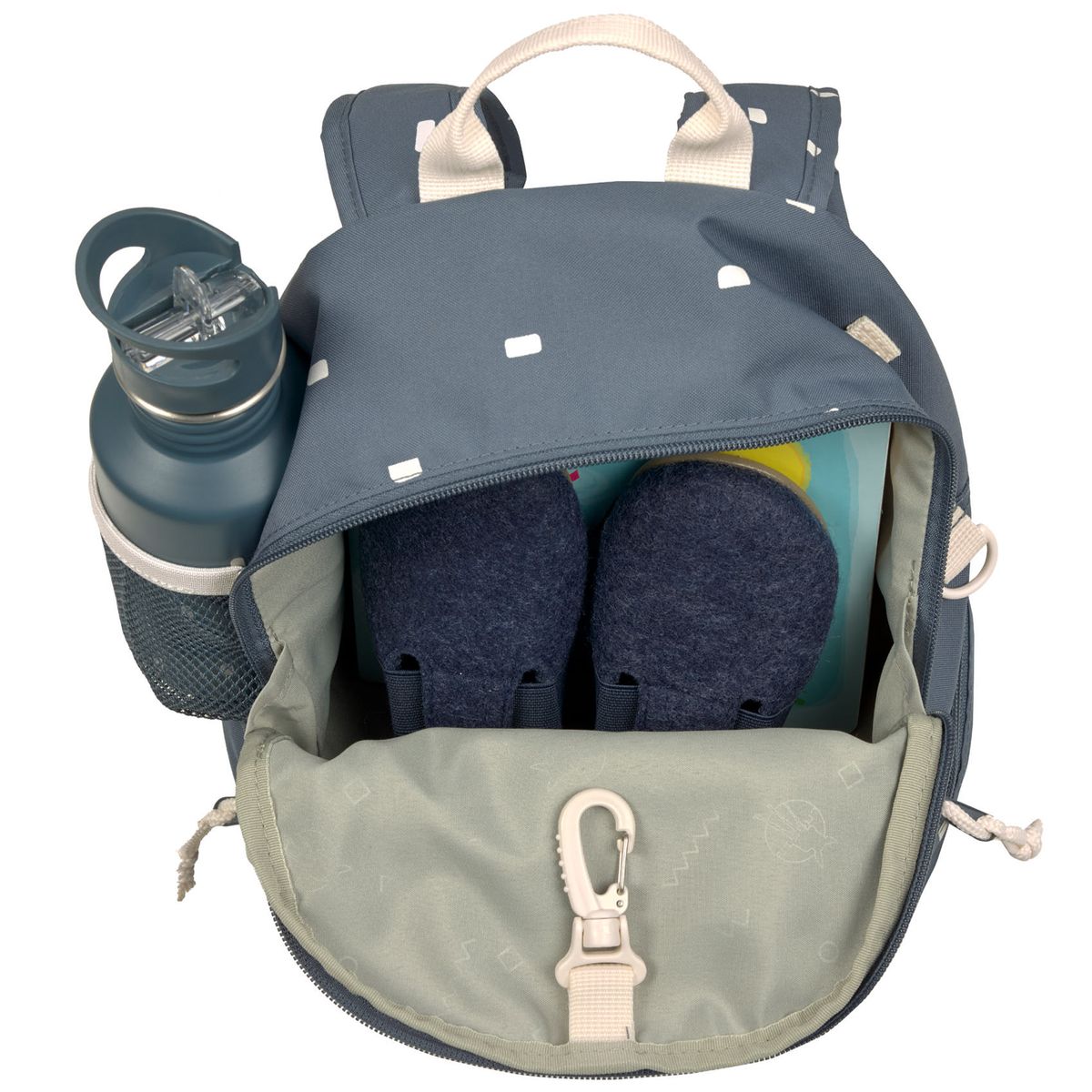 Ryggsekk Mini Backpack - Happy Prints Midnight Blue - Lässig montert på barn