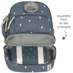 Nærbilde av glidelås på Ryggsekk Mini Backpack - Happy Prints Midnight Blue - Lässig