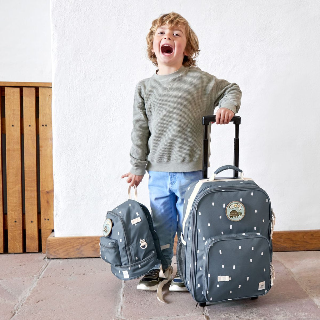 Ryggsekk Mini Backpack - Happy Prints Midnight Blue - Lässig med justerbar bryststropp