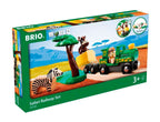 Safari togsett med skinner og dyr 17 deler - BRIO World bakside
