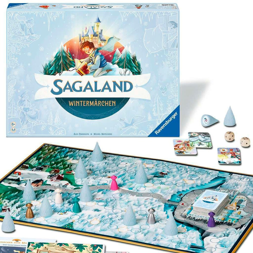 Sagaland Wintermärchen brettspill montert og klar til spill