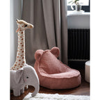 Sakkosekk bamse i teddystoff 60x70x42 cm fra 3 år - wigiwama