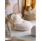 Sakkosekk bamse i teddystoff 60x70x42 cm fra 3 år - wigiwama
